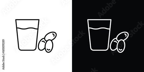 Ramadan iftar icon vectors - high quality black style vector icons