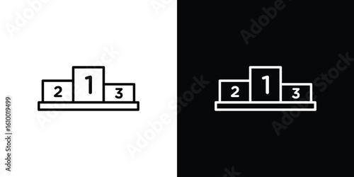 Podium icon vectors - high quality black style vector icons