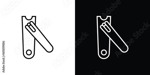 Nail clippers icon vectors - high quality black style vector icons