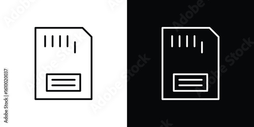 Memory card icon vectors - high quality black style vector icons