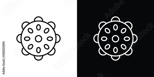 Massage ball icon vectors - high quality black style vector icons