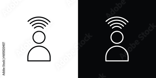 Influencer icon vectors - high quality black style vector icons