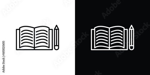 Homework icon vectors - high quality black style vector icons