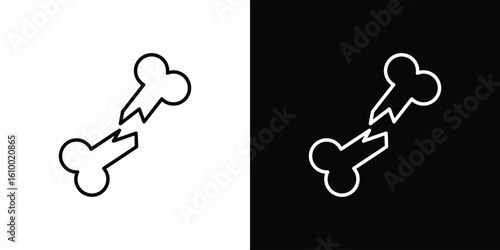 Fracture icon vectors - high quality black style vector icons