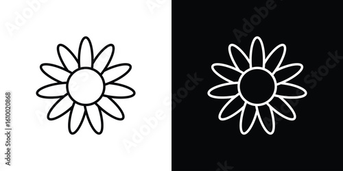 Flower icon vectors - high quality black style vector icons