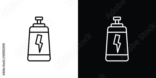 Energy drink icon vectors - high quality black style vector icons