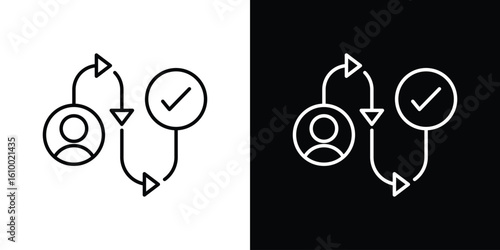 Customer journey icon vectors - high quality black style vector icons