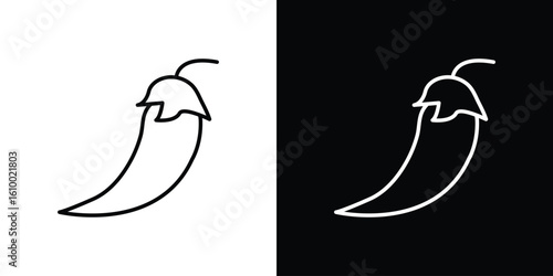 Chili icon vectors - high quality black style vector icons