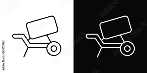 cement mixers icon vectors - high quality black style vector icons
