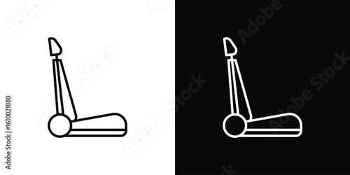 Car seat icon vectors - high quality black style vector icons