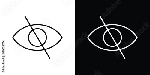 Blindness icon vectors - high quality black style vector icons