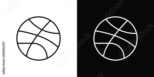 Basketball icon vectors - high quality black style vector icons
