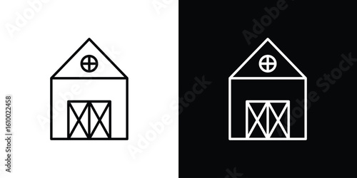 Barn icon vectors - high quality black style vector icons