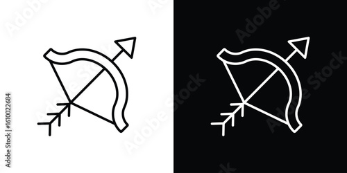 Archery icon vectors - high quality black style vector icons