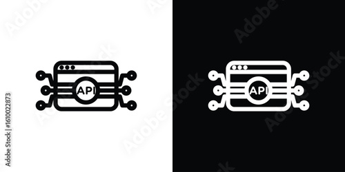 API icon vectors - high quality black style vector icons