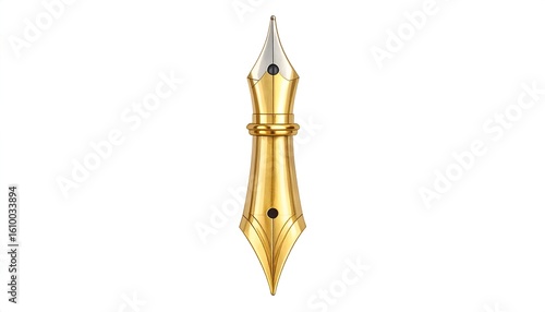Gold fountain pen nib