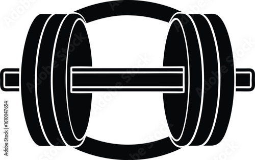 barbell collar on white background.eps