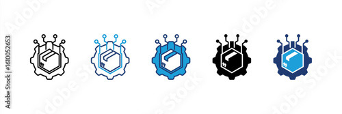 Digital Product icon set multiple style collection