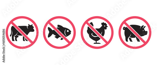 Food Restriction Symbols: Depicting Dietary Exclusion of Animal Products