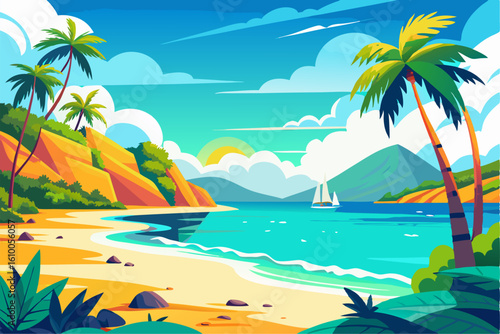  Perfect for summer, vacation, travel, tourism, and nature themes in web design, advertisements, and educational materials.