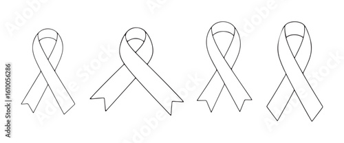 Awareness Ribbon Illustrations Supporting Various Important Social Causes