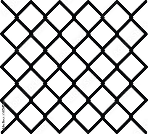 chain link fence on white background.eps