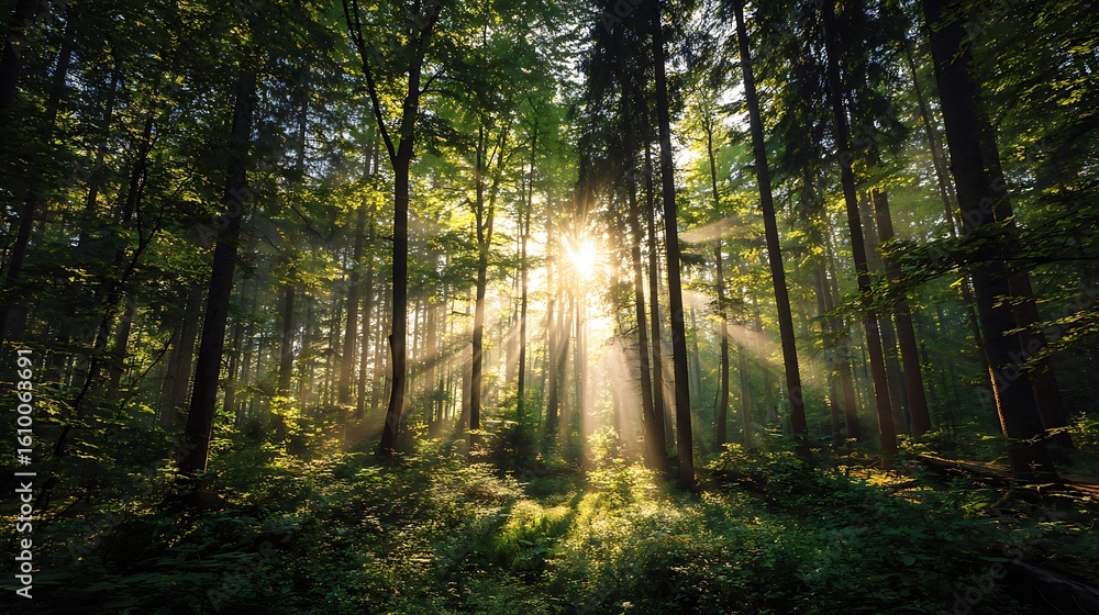 Fototapeta premium morning in the forest