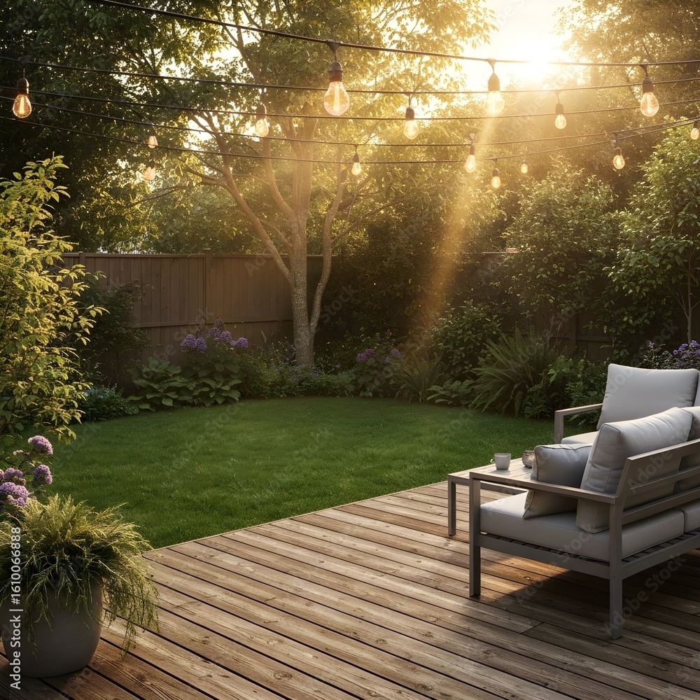 Obraz premium bench in the garden