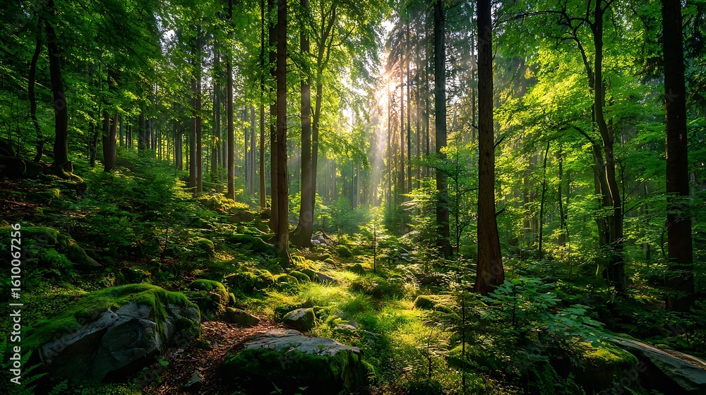 Fototapeta premium morning in the woods