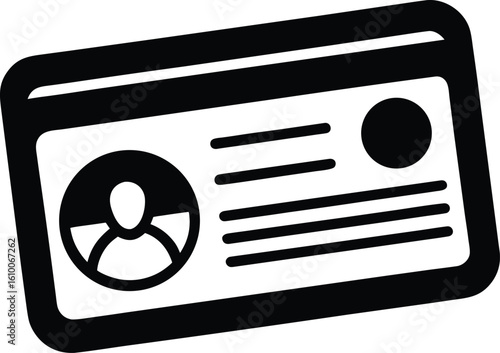 driver s license on white background.eps