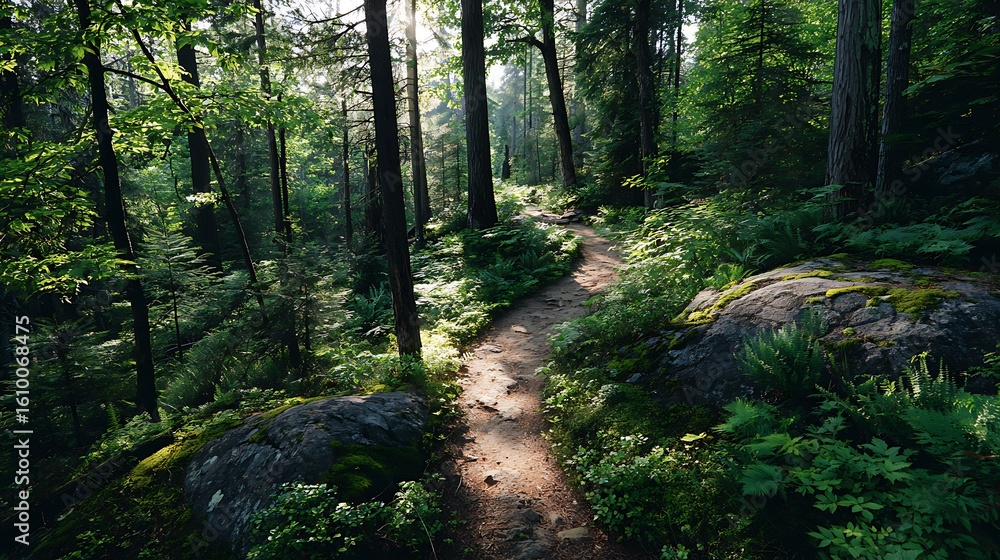 Naklejka premium forest in the forest