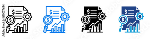 Findings icon set multiple style collection