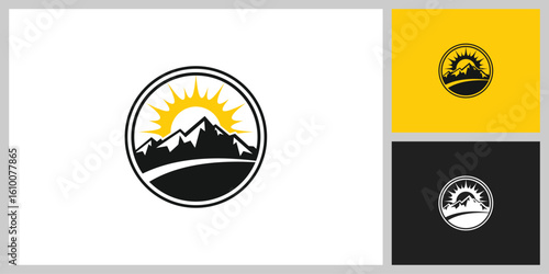 mountain logo vector design template