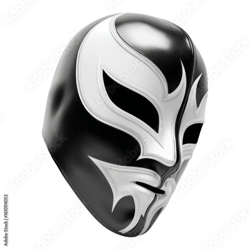 Dramatic Luchador Mask with Intricate Design