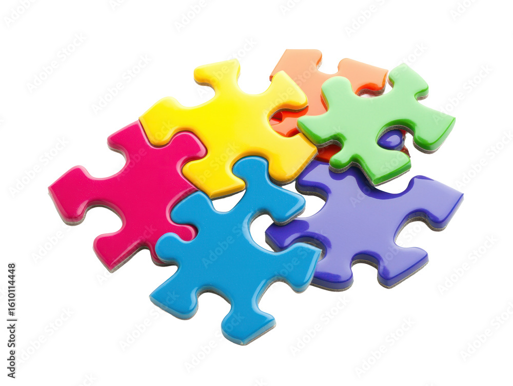 Colorful Puzzle Pieces Colorful Puzzle Pieces