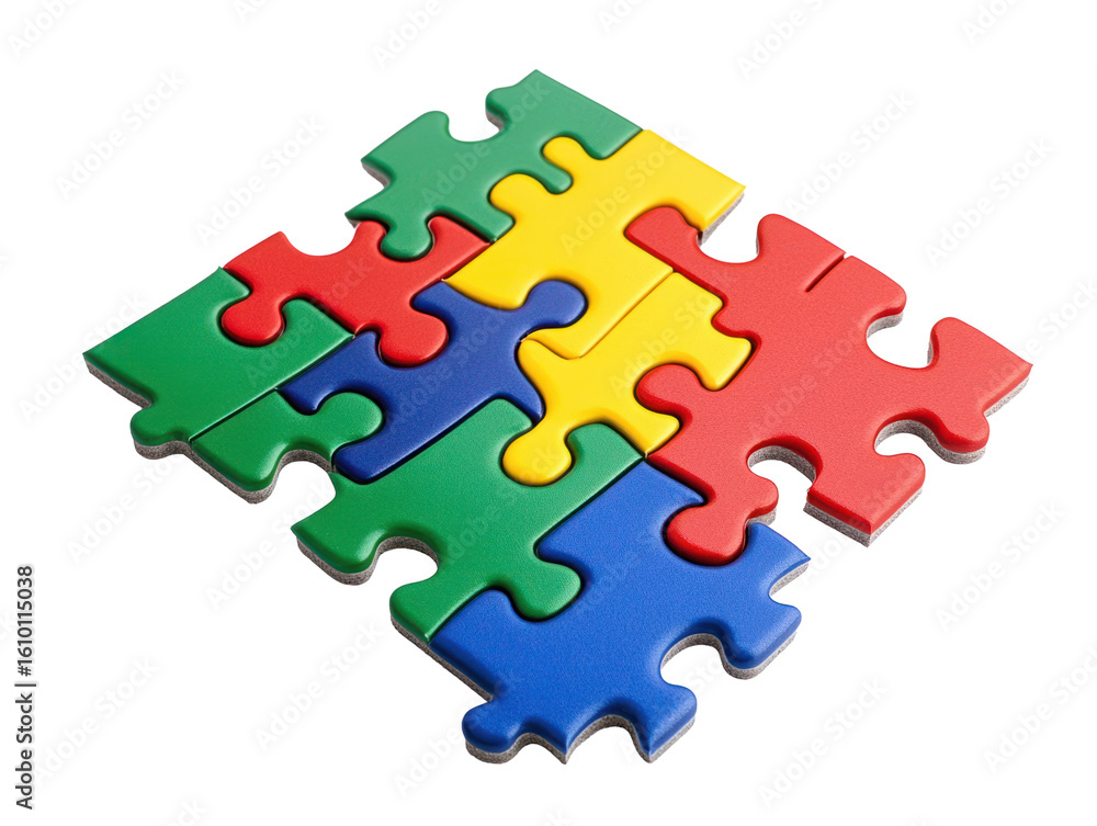 Colorful Puzzle Pieces Colorful Puzzle Pieces