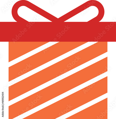 Colorful gift box with elegant ribbon, symbolizing joy and celebration. Perfect for holiday graphics, party invitations, birthday designs, festive packaging, and event decorations