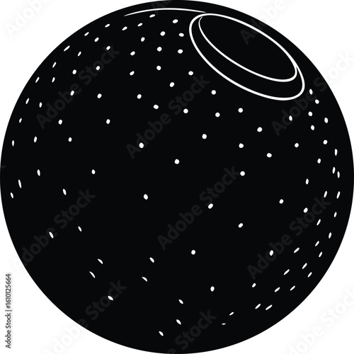 malted milk ball on white background.eps