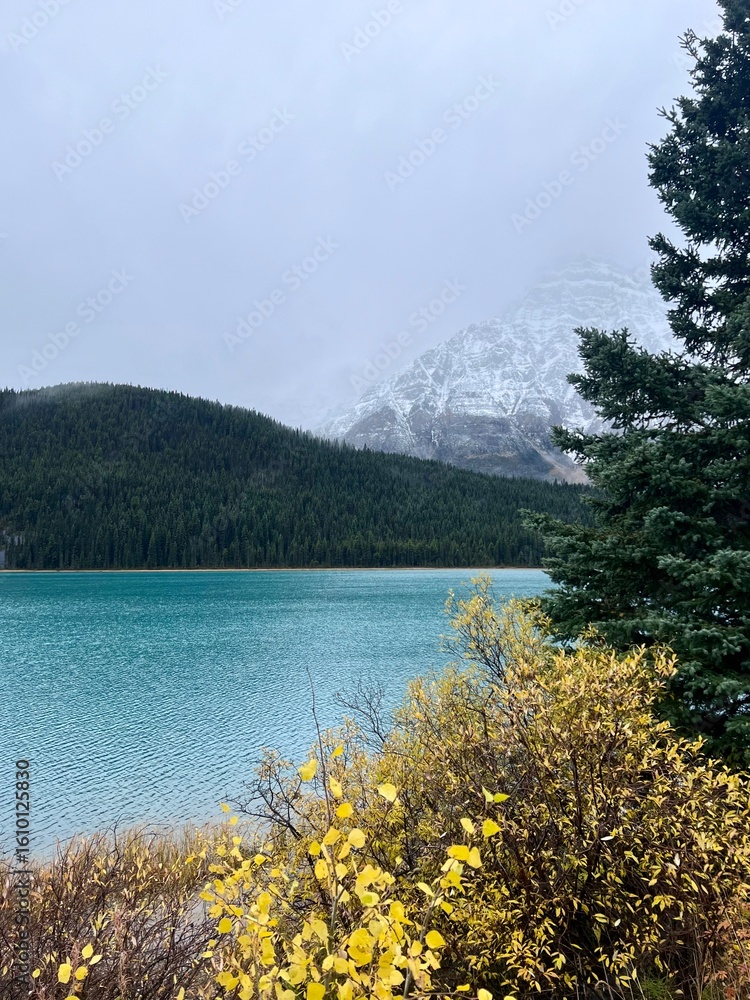 Obraz premium lake and mountains