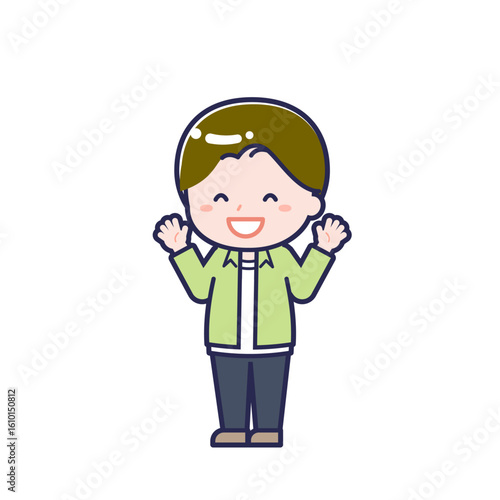 私服の10代／ななめ／男性 11