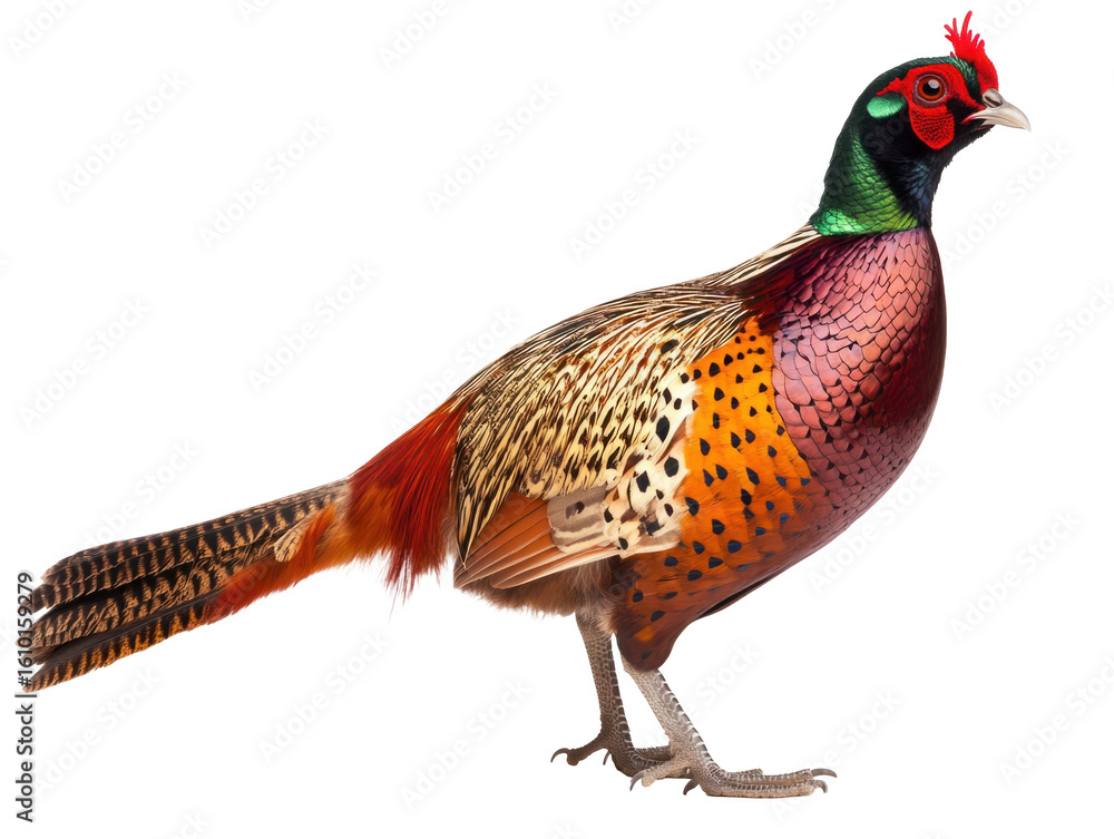 Fototapeta premium Colorful Pheasant Side View