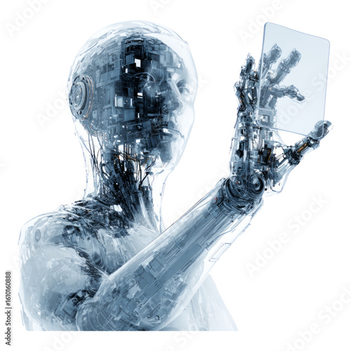 Futuristic Robot Using Transparent Digital Device