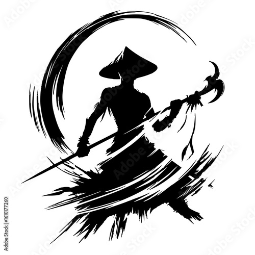 Silhouette of a peasant knight