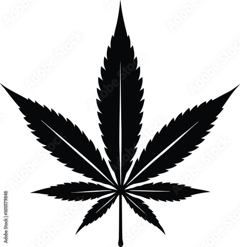 Cannabis Leaf Silhouette