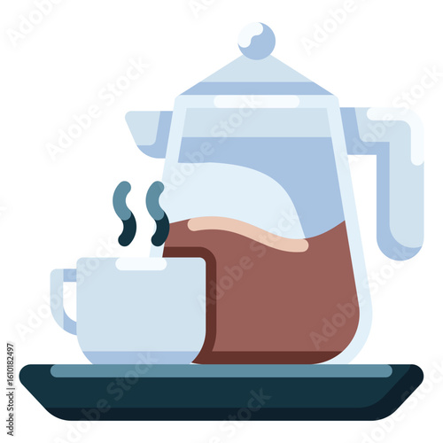 coffee pot and cup