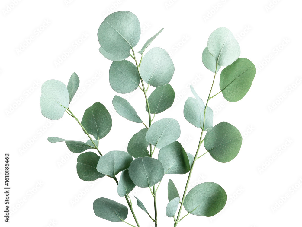 Obraz premium Eucalyptus Leaves on Branch