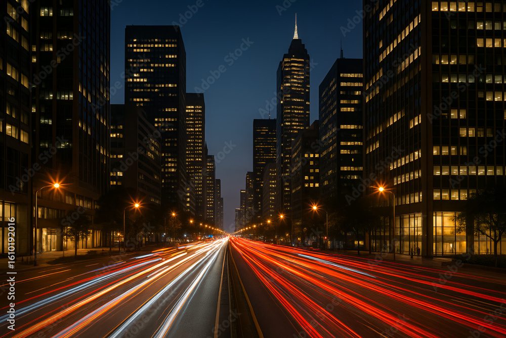 Fototapeta premium new york city at night