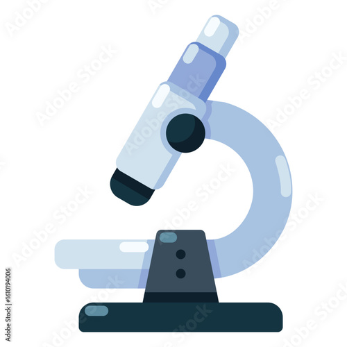 Science Microscope flat icon