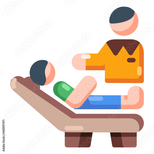Psychiatrist Clinical Therapist concept icon