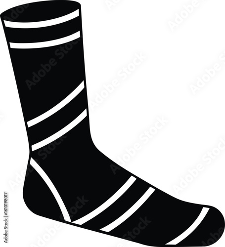shin splint on white background.eps